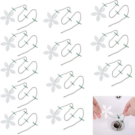 12 pezzi raccogli-capelli per doccia, filtro per capelli per doccia, filtro per lavandino, filtro per capelli per doccia, filtro per capelli per vasca da bagno, protezione anti-intasamento, per bagno, (1/5)