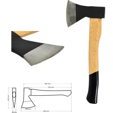 geko Bausperre 600 g mit Holzgriff aus Kohlenstoffstahl