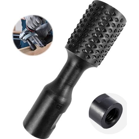 Fraise a Cylindrique Bois Sculpture, 31,5 mm Dents rugueuses Outil de Sculpture sur Fraise Metal Bois, Fraise carbure pour Sculpture sur Bois Foret de Polissage (1/5)