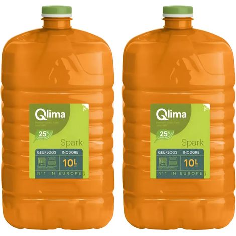 10L 2 Taniche Combustibile Liquido Puro Ecologico Inodore per Stufe