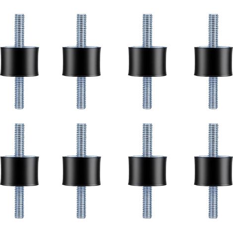 8pcs Silent Block M6 Buffers Air Conditioning Silent Block Vibration Dampers Rubber Supports with Screws Shock Absorbers for Water Pumps Motors Air Compressors (M618 VV2015) (1/5)