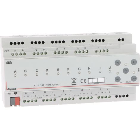 Controleur variation 1V à 10V BUS KNX modulaire 10 sorties (002668)