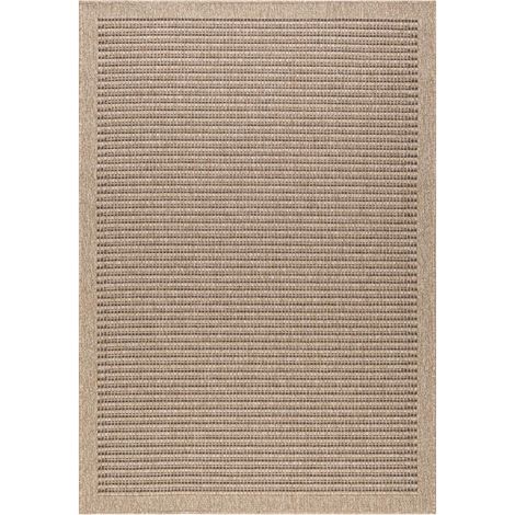 Tapis extérieur kilim 200x290 marron rectangle JUTE ART