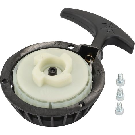 Seilzugstarter für 2-Takt-Motoren mit 47-50 cm³, Aluminium und Kunststoff, 77-mm-Befestigung, für Mini-Motorräder und Pocket Bikes (1/5)