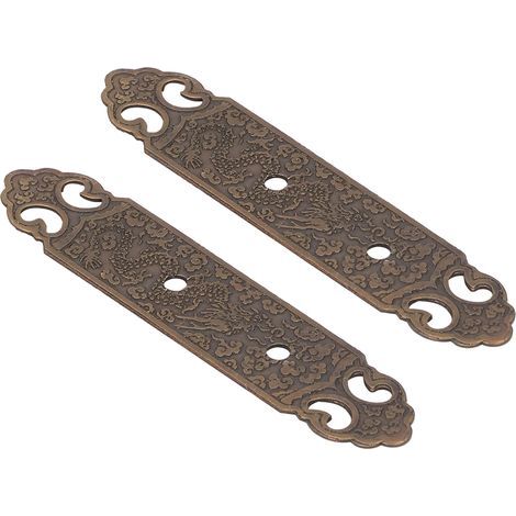 Tirador de puerta de latón antiguo, diseño refinado, accesorio para armario y vestidor. (1/5)