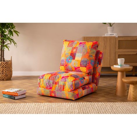 Fauteuil convertible multipositions patchwork Talya 60cm (1/5)
