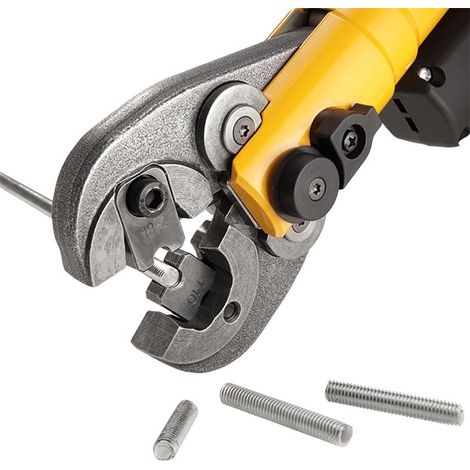 Rems – Pince à couper Mini M 8 – Acier forgé haute résistance – Inserts CNC pour coupes nettes – Accessoire pour presse d'atelier