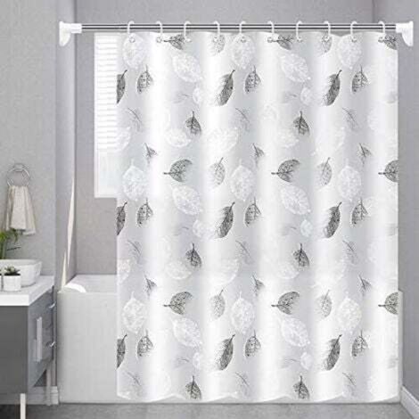 Tenda da doccia in PEVA 180x180 cm, stampata, spessa, impermeabile, traslucida