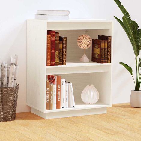 Armoire console-Meuble de rangement Blanc 60x34x75 cm Bois de pin solide 717390 (1/5)