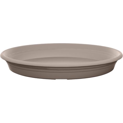 SOUCOUPE UNIVERSELLE SOUCOUPE RONDE 17CM TAUPE
