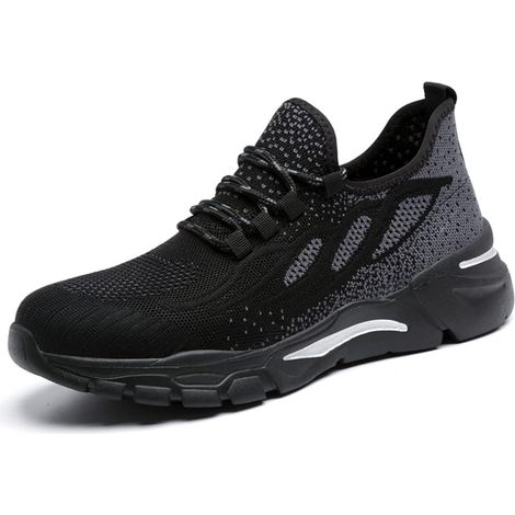 Scarpe antinfortunistiche da uomo e da donna, con cuscino d'aria, leggere e traspiranti, da lavoro, scarpe antinfortunistiche, calzature protettive 40EU (1/5)