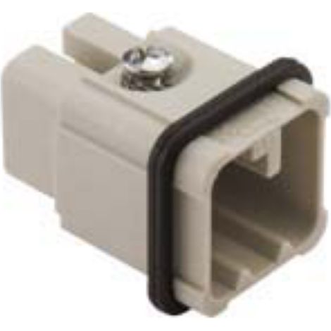 insert mâle - a sertir - 8p - 10a - 50v - gabarit 21.21 - ilme cdm08