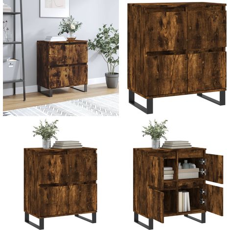 Sideboard Räuchereiche 60x35x70 cm Holzwerkstoff - Schreibtisch - Wohnzimmermöbel - Sideboard - Regal - Holzmöbel - Home & Living (1/5)