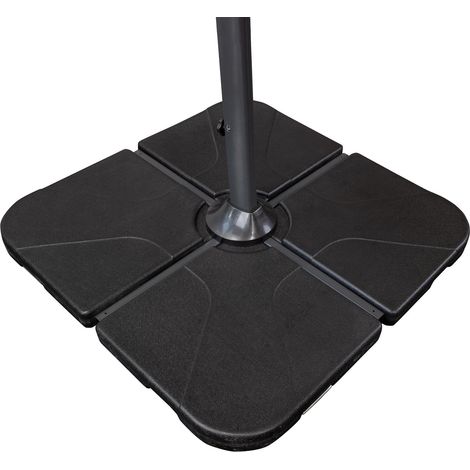 Doppler Füllplatte 25 L für Standkreuz 4er Set Beschwerplatte je 25 x 25 cm befüllbar 85499BP25 (1/5)