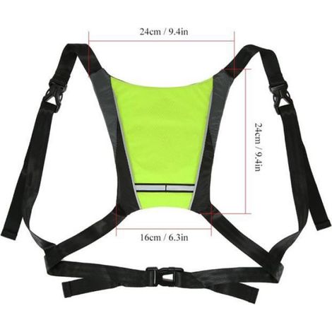 Vélo Réfléchissant Gilet Lumière Sac À Dos LED Sans Fil Sécurité Tournant Signal Lumière Gilet Pour Rouler Nuit Avertissement (1/4)