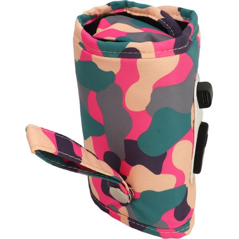 Chauffe-biberon portable à cinq réglages de température, rose. (1/5)