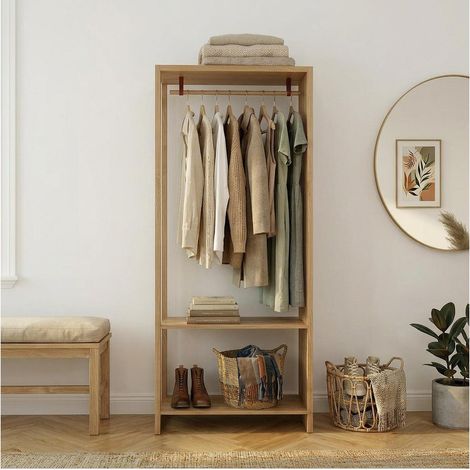 Appendiabiti legno listelli 90x190cm barra appendiabiti JULIAN