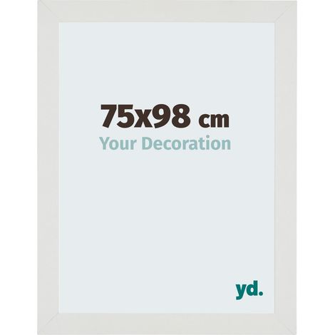 yd. - Cadre photo 75x98 - Blanc Mat - MDF - Mura
