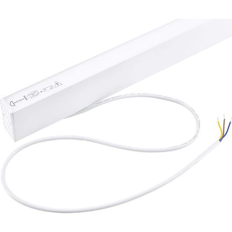 Linéaire Suspendu LED 30W 120cm Blanc - Garantie 5 ans - Blanc Chaud (2300K - 3500K) - SILAMP (1/2)