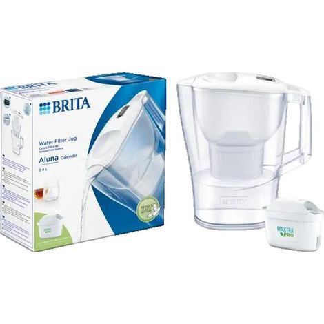 Brita Aluna Filterkaraffe Weiß und Transparent 2,4L (1/3)