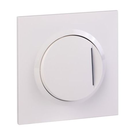 Legrand – Poussoir lumineux blanc – Mode de pose électricité – Pour installation murale – Compatible avec interrupteurs va et vient (1/4)