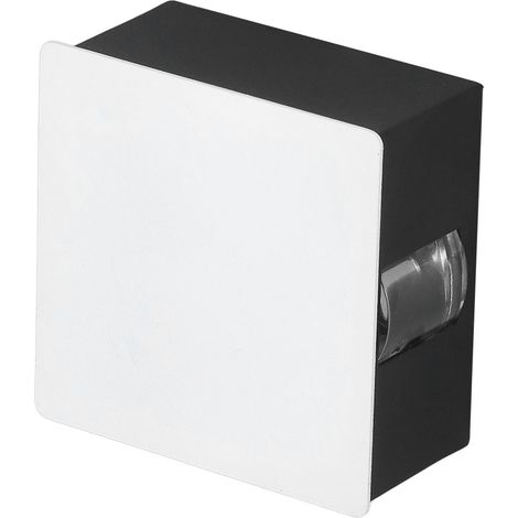 Applique murale Beam carrée, design rétro, lumière chaude, 3 W, éclairage unilatéral LED, AC85-265V, pour hôtels, boîtier blanc (1/5)