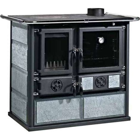 La Nordica Cucina a Legna Effetto Pietra Naturale 8,8 kW - 103x65x85cm