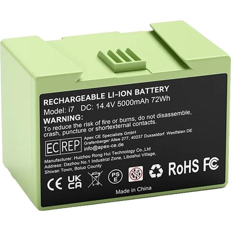 Batteria di ricambio, capacità 5000 mAh, compatibile con i modelli iRobot, 1 pz 5000 mAh (1/2)