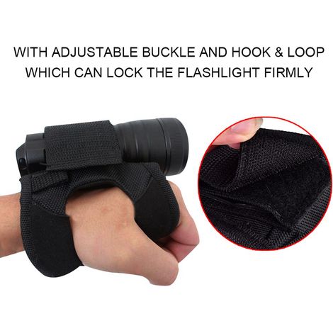 Gant de plongée portable et résistant avec lampe torche et support, accessoire pour la plongée sous-marine (1/5)