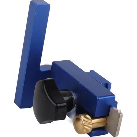 Anschlag aus Aluminiumlegierung für Standard-45-T-Schiene, korrosionsbeständiges Holzbearbeitungswerkzeug, hochbelastbarer Fräsanschlag, kompatibel mit Präzisionsschlitten. (1/5)