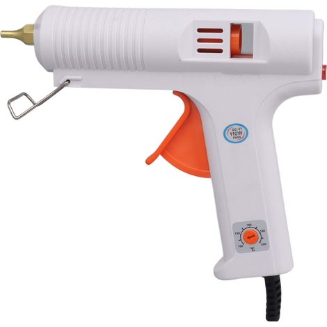 Mini pistolet à colle chaude 110 W pour loisirs créatifs, école, bricolage, réparations rapides à la maison (prise US 100-240 V). (1/5)