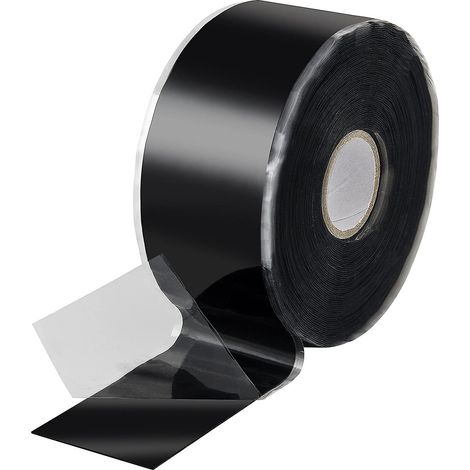 Ruban adhésif en silicone Velcro 3M noir de 25 mm de large : ruban auto-adhésif, isolant et étanche à l’eau et à l’air.