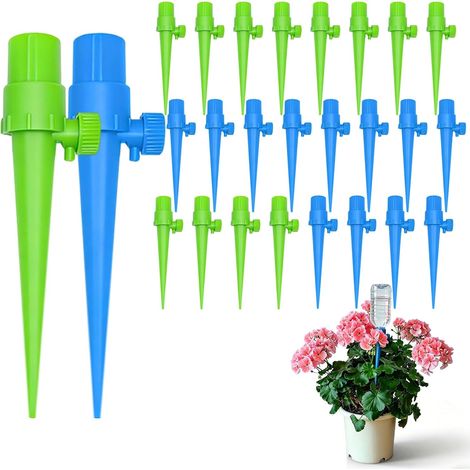 24 x Automatic Sprinkler Plants, Automatic Watering Device, Adjustable Automatic Watering Device for Balconies, Gardens, Indoor Plants and Flower Pots (24 Pieces) (1/5)