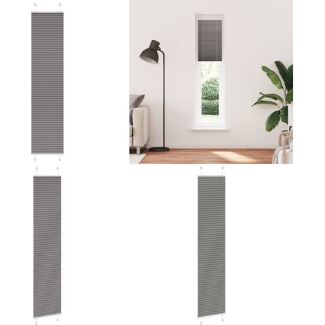 vidaXL Store plissé anthracite 45x200 cm largeur du tissu 44,4 cm (1/5)