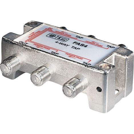 Rubinetti 4 vie tap f-jack - 5x f-jack dc-pass a  un    port serie 5 di alta qualità - 2500 mhz