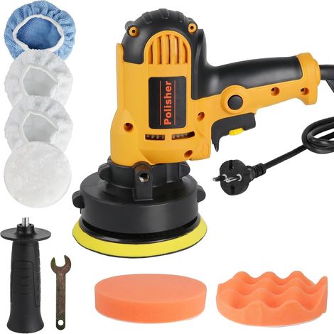 Pulidora de automóviles de 700 W, juego de pulidora excéntrica, pulidora de automóviles liviana de velocidad variable de 600 a 3700 RPM para pulir, encerar y eliminar rayones (1/5)