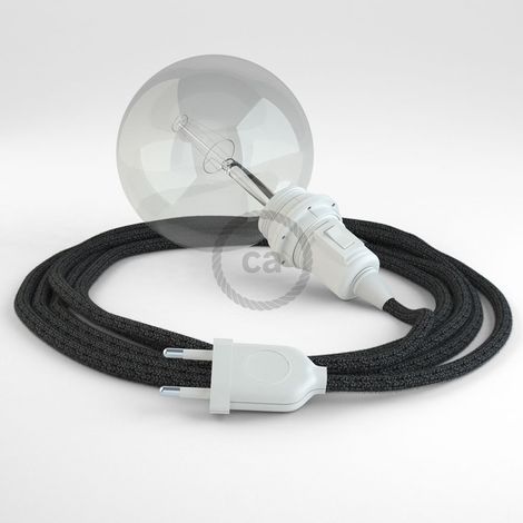 Lampe suspension creative-cables rn03 105W lin gris (1/5)