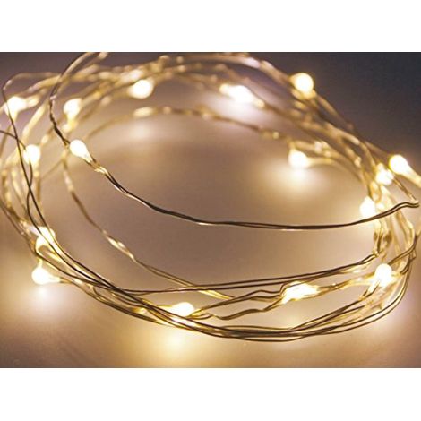 Rame Faden Luminous Chain 400 Micro LED Outdoor - dark yellow