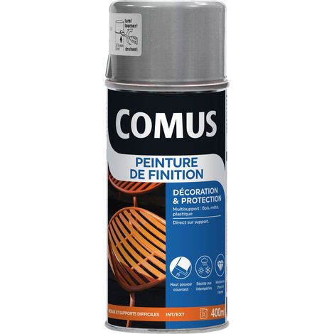 Aérosol 400ml Peinture de finition métallisé argent COMUS (1/3)