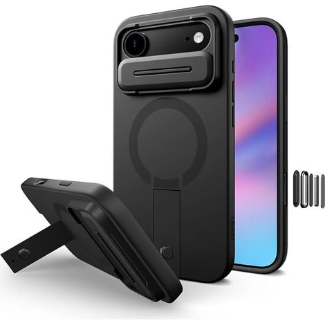 Tech-Protect Kevlar Aura MagSafe Hülle für iPhone Air – Schwarz (1/5)