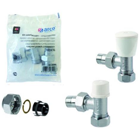 VALVULAS ARCO kit conjunto compresion para cobre kcm15  arco (1/2)