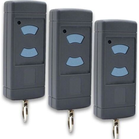 Télécommande universelle Hörmann 868,3 MHz pour ouvre-porte de garage Hörmann (compatible avec les modèles HSM2, HSM4, HS1, HS2, HS4, HSE2, HSZ1, HSZ2 et HSP4), lot de 3. (1/5)