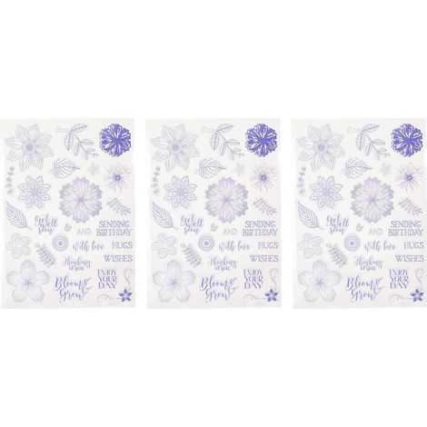 Ensemble De Tampons Transparents 3 Pièces, Tampons d'impression Décoratifs DIY pour Personnaliser des Albums Photos, des Agendas, des Cartes Faites à la Main Et Un Décor De Scrapbooking (1/5)