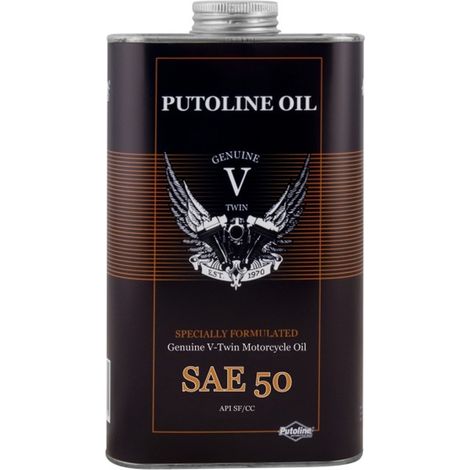 Aceite Putoline 4T V-Twin SAE 50 1L para motocicletas - Alta calidad