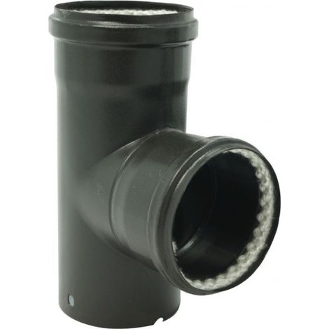 Te 90° E-Mail Schwarz Matt D080