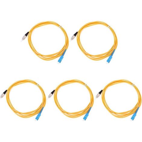 câbles de brassage à fibre optique SC FC monomode de 3 m pour transmission réseau