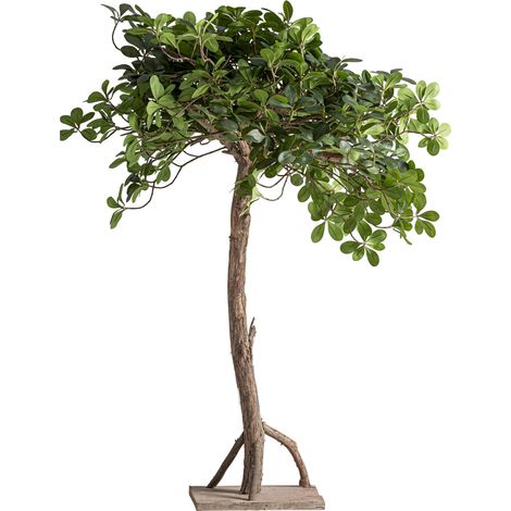 Plante ficus décorative classique - vert et marron (1/4)