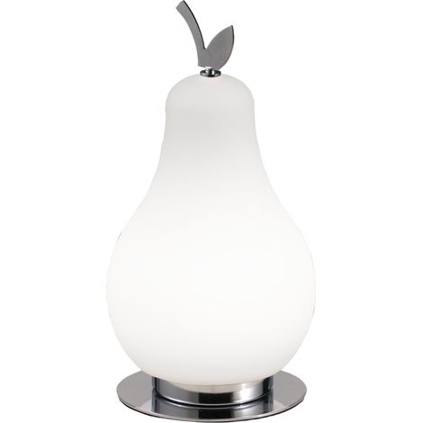 Lampe De Table Led Intégrée Wilma 8W, Blanc/Chrome 3000K, Variateur Tactile, Ip20, 230V, Design Métal Et Verre - Wilma (1/3)