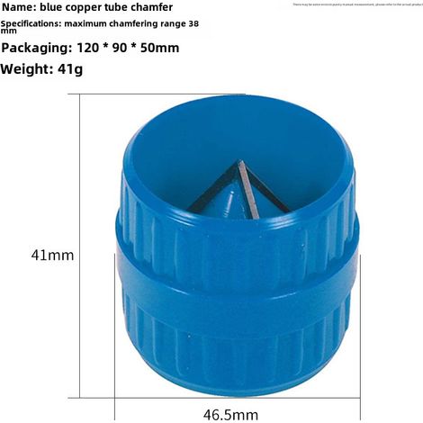 Outil de chanfreinage et de meulage pour tuyaux de climatisation en cuivre et en plastique, racleur interne et externe, outil d'ébavurage et de coupe pour tuyaux d'eau (chanfreineur de tubes en cuivre (1/5)