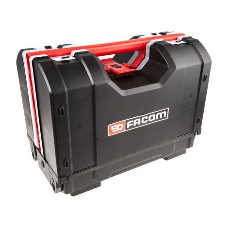 Facom – Organiseur XL 426 x 316 x 234 mm – 9 cloisons amovibles – Couvercle transparent – Charge maxi 15 kg
